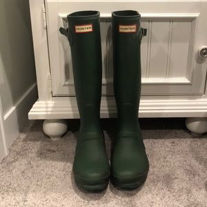 Green size 10 hunter boots
